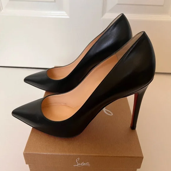 Christian Louboutin Pigalle 100 Napa Shiny Leather Stiletto Pumps NWT, size 40 - Picture 5 of 8